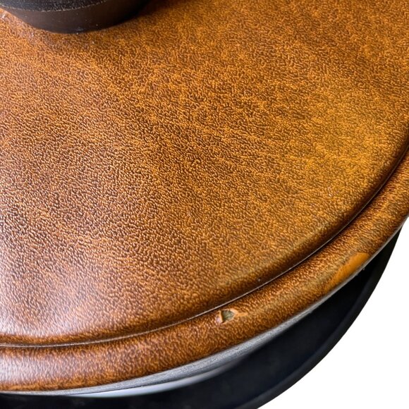 Vinyl Ice Bucket MCM Barware Mid Century Modern Vintage 70s 60s Retro With Lid u - Picture 5 of 9